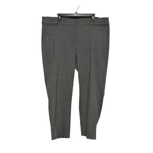 NWT Lane Bryant Minimalist Pinstripe Ankle Pants Women Size 22 Officecore Preppy
